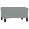 Footstool Light grey 100% polyester, plywood Medium Footstool