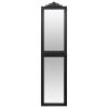 Free-standing Mirror Black Glass 19.7 x 78.7 in Foldable