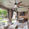 66 in. Integrated LED Farmhouse Indoor Brown Smart Ceiling Fan with Distressed Wood Blades and Remote Control