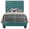 Charming Twin Bed In Refreshing Hue