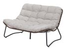 Patio Loveseat Sofa, Outdoor Wicker Loveseat with Luxury Thick Cushion, All-Weather Patio Furniture Set
