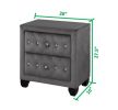 Sophia Modern style Nightstand made with wood in Gray