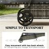Outdoor lounge chair, backrest chair, rattan lounge chair, courtyard chair, gray