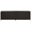 Storage Chest Brown Poly Rattan and Powder-Coated Steel