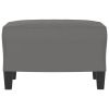 Footstool Dark Gray Microfiber fabric (100% polyester), plywood