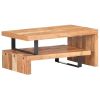 Coffee Table Natural wood grain Solid Acacia wood, Powder-Coated Iron