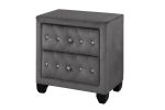 Sophia Modern style Nightstand made with wood in Gray