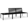 Garden Lounge Set Black and Gray