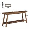 Farmhouse Console Table, Entryway Table 2-Tier Sofa Table