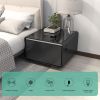 Smart Side Table with Built in Fridge, Wireless charging, Power socket and Human sensor light