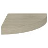 Corner Shelf Oak Honeycomb MDF, Metal Small Corner Shelf