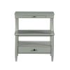 Newland Antique Grey Storage Nightstand