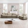 Mid-Century Modern Sofa Set of Two, One