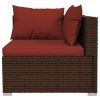 Garden Lounge Set Brown,Cinnamon Red