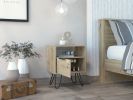 Light Oak 1-Shelf 1-Drawer Nightstand