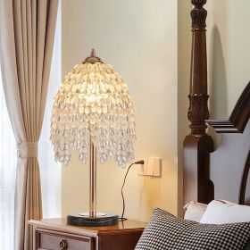 19"(H) Elegant Crystal Table Lamp