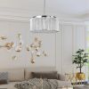 16" Elegant Crystal Pendant Chandelier with Chrome Finish