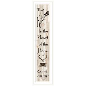 Kitchen is the Heart of the Home by Artisan Trendy Decor 4U — Framed Wall Art Print