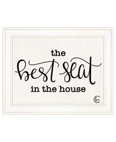The Best Seat in the House by Fearfully Made Creations — Framed Wall Art Print