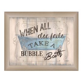 Take a Bubble Bath by Debbie DeWitt — Framed Wall Art Print