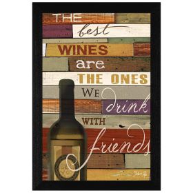 The Best Wine by Marla Rae — Framed Wall Art Print