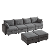 113.5'' Modular Sectiona Corduroy Sofa