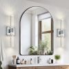 17"(H) Contemporary Crystal Wall Light, Chrome Finish with Bubble Crystal