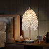 19"(H) Elegant Crystal Table Lamp