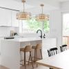 18" Golden Modern Crystal Drum Chandelier