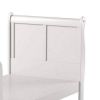 Sophisticated Contemporary Style Twin Size Sleigh Bed, White