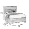 Wooden Twin Size bed with Bracket Legs and Crystal Accented Headboard, White