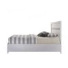 Classy Queen Size Bed With Storage, White