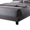 Luxurious Contemporary Style Upholstered Queen Bed, Grey