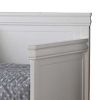 Piya Transitional Wooden Day Bed with Beveled Edges, White
