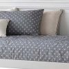 Piya Transitional Wooden Day Bed with Beveled Edges, White