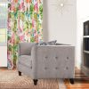 Fabric Upholstery Chair With Button Tufted Backrest And Sides, Light Gray
