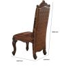 27 Inch Wide Side Chair, Faux Leather