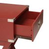 Babs End Table, Red