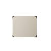 Square End Table, White