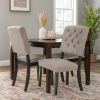 Wooden Side chair with Tufted Back