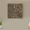 Square Rotten Wood Sandstone Wall Decor with Cut Out