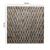 Modern Style Wooden Wall Decor with Patterned Carving