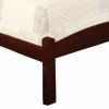 Transitional Wooden Twin Bed with Panelled Headboard and Footboard, Brown