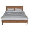 Mid Century Modern Wood Queen Bed