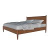 Mid Century Modern Wood Queen Bed