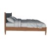 Mid Century Modern Wood Queen Bed