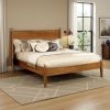 Mid Century Modern Wood Queen Bed
