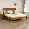 Mid Century Modern Wood Queen Bed