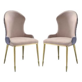 Fabric Upholstered Side Chair with Spindle Legs