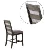 Wooden High Chairs with Upholstered Seat and Backrest